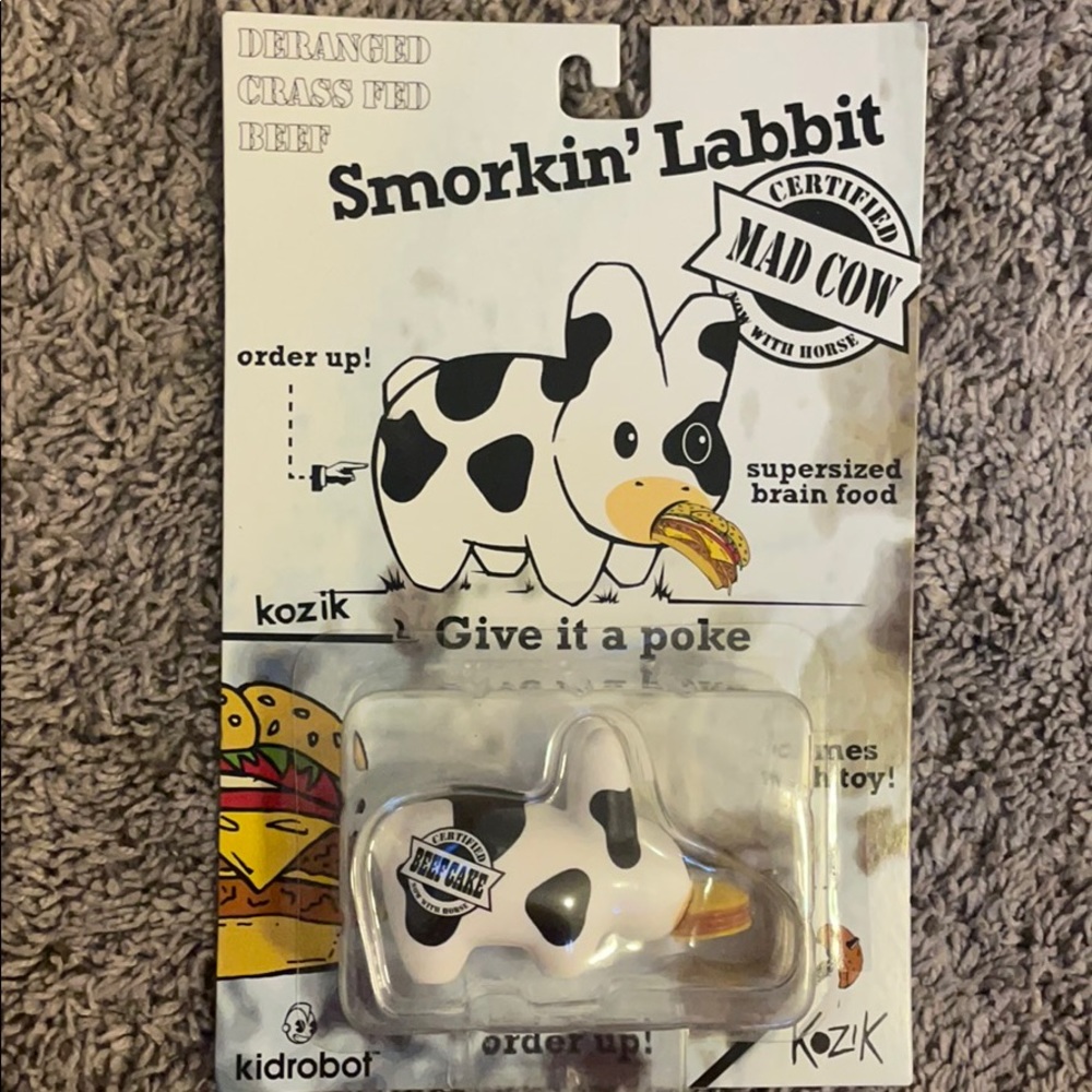 Kidrobot Smorkin’ Labbit Mad Cow